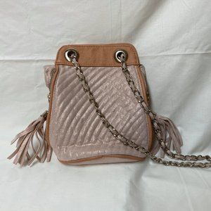 Miztique pink shimmer adjustable bag